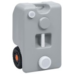 vidaXL Rezervor de apă cu roți pentru camping, gri, 25 L vidaXL Rezervor de apă cu roți pentru camping, gri, 25 L