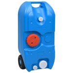 vidaXL Rezervor de apă cu roți pentru camping, albastru, 40 L vidaXL Rezervor de apă cu roți pentru camping, albastru, 40 L