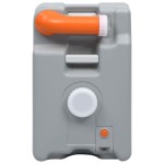 vidaXL Rezervor de apă cu roți pentru camping, gri, 25 L vidaXL Rezervor de apă cu roți pentru camping, gri, 25 L