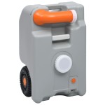vidaXL Rezervor de apă cu roți pentru camping, gri, 25 L vidaXL Rezervor de apă cu roți pentru camping, gri, 25 L