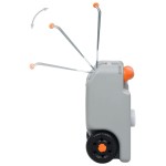 vidaXL Rezervor de apă cu roți pentru camping, gri, 25 L vidaXL Rezervor de apă cu roți pentru camping, gri, 25 L
