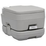 vidaXL Toaletă portabilă pentru camping, gri, 10+10 L vidaXL Toaletă portabilă pentru camping, gri, 10+10 L