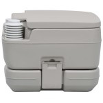 vidaXL Toaletă portabilă pentru camping, gri, 10+10 L vidaXL Toaletă portabilă pentru camping, gri, 10+10 L