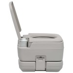 vidaXL Toaletă portabilă pentru camping, gri, 10+10 L vidaXL Toaletă portabilă pentru camping, gri, 10+10 L