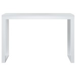 vidaXL Birou de computer, alb, 110x60x73 cm, lemn prelucrat