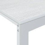 vidaXL Birou de computer, alb, 110x60x73 cm, lemn prelucrat