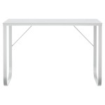 vidaXL Birou de computer, alb, 110x60x73 cm, lemn prelucrat