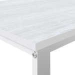 vidaXL Birou de computer, alb, 110x60x73 cm, lemn prelucrat