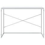 vidaXL Birou de computer, alb, 110x60x70 cm, lemn prelucrat vidaXL Birou de computer, alb, 110x60x70 cm, lemn prelucrat