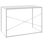 vidaXL Birou de computer, alb, 110x60x70 cm, lemn prelucrat vidaXL Birou de computer, alb, 110x60x70 cm, lemn prelucrat