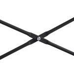 vidaXL Birou de computer, negru/stejar, 110x60x70 cm, lemn prelucrat