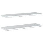 vidaXL Rafturi de perete 2 buc., 100x30x3 cm, argintiu oțel inoxidabil vidaXL Rafturi de perete 2 buc., 100x30x3 cm, argintiu oțel inoxidabil