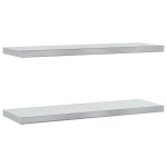 vidaXL Rafturi de perete, 2 buc. 75x23,5x3 cm argintiu oțel inoxidabil vidaXL Rafturi de perete, 2 buc. 75x23,5x3 cm argintiu oțel inoxidabil