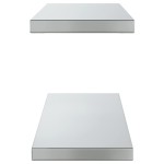 vidaXL Rafturi de perete, 2 buc. 75x23,5x3 cm argintiu oțel inoxidabil vidaXL Rafturi de perete, 2 buc. 75x23,5x3 cm argintiu oțel inoxidabil