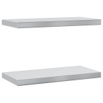 vidaXL Rafturi de perete, 2 buc. 50x23,5x3 cm argintiu oțel inoxidabil