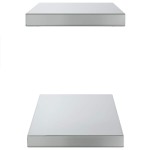 vidaXL Rafturi de perete, 2 buc. 50x23,5x3 cm argintiu oțel inoxidabil