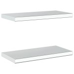 vidaXL Rafturi de perete, 2 buc. 50x23,5x3 cm argintiu oțel inoxidabil