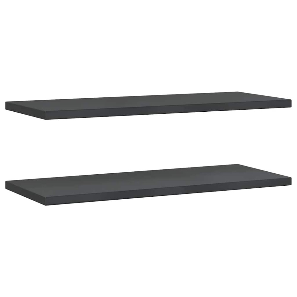 vidaXL Rafturi de perete 2 buc., 100x40x3 cm, negru oțel inoxidabil