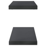 vidaXL Rafturi de perete 2 buc., 100x23,5x3cm, negru oțel inoxidabil vidaXL Rafturi de perete 2 buc., 100x23,5x3cm, negru oțel inoxidabil