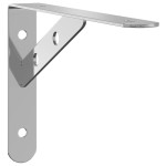 vidaXL Suporturi rafturi, 4 buc., 20x2,5x14 cm argintiu oțel inox. vidaXL Suporturi rafturi, 4 buc., 20x2,5x14 cm argintiu oțel inox.