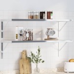 vidaXL Suporturi rafturi, 4 buc., 40x2,5x25 cm argintiu oțel inox. vidaXL Suporturi rafturi, 4 buc., 40x2,5x25 cm argintiu oțel inox.