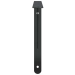 vidaXL Suporturi rafturi, 4 buc., 40x2,5x25 cm, negru, oțel inoxidabil vidaXL Suporturi rafturi, 4 buc., 40x2,5x25 cm, negru, oțel inoxidabil