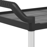vidaXL Cărucior cu 3 niveluri, negru, 99x50x96 cm, aluminiu vidaXL Cărucior cu 3 niveluri, negru, 99x50x96 cm, aluminiu