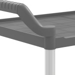 vidaXL Cărucior cu 3 niveluri, gri, 99x50x96 cm, aluminiu vidaXL Cărucior cu 3 niveluri, gri, 99x50x96 cm, aluminiu