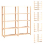 vidaXL Etajere cu 5 niveluri 5 buc, 170x38x170 cm, lemn de pin, 500 kg vidaXL Etajere cu 5 niveluri 5 buc, 170x38x170 cm, lemn de pin, 500 kg