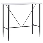 vidaXL Set mobilier de bar, 5 piese, negru, material textil