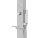 vidaXL Duș de exterior cu tăviță, WPC și oțel inoxidabil vidaXL Duș de exterior cu tăviță, WPC și oțel inoxidabil