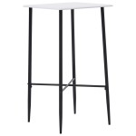 vidaXL Set mobilier de bar, 3 piese, negru, plastic vidaXL Set mobilier de bar, 3 piese, negru, plastic