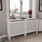 vidaXL Măști de calorifer, 2 buc., alb, 172 x 19 x 81,5 cm, MDF vidaXL Măști de calorifer, 2 buc., alb, 172 x 19 x 81,5 cm, MDF