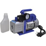 vidaXL Pompă de vid cu o etapă, cu set de manometre cu 2 porturi vidaXL Pompă de vid cu o etapă, cu set de manometre cu 2 porturi