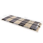 vidaXL Baze de pat cu șipci, 2 buc., 42 șipci, 7 zone, 70 x 200 cm