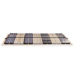 vidaXL Baze de pat cu șipci, 2 buc., 42 șipci, 7 zone, 90 x 200 cm