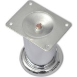 vidaXL Picioare de canapea rotunde, 8 buc., 60 mm, crom vidaXL Picioare de canapea rotunde, 8 buc., 60 mm, crom
