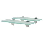 vidaXL Rafturi suspendate, 2 buc., 30 x 10 cm, sticlă, 8 mm
