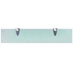 vidaXL Rafturi suspendate, 2 buc., 50 x 10 cm, sticlă, 8 mm