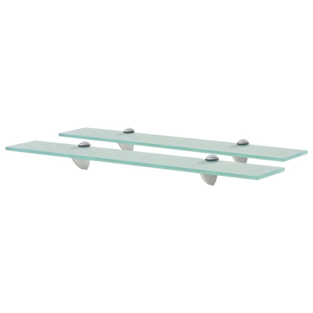vidaXL Rafturi suspendate, 2 buc., 60 x 10 cm, sticlă, 8 mm