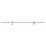 vidaXL Rafturi suspendate, 2 buc., 70 x 10 cm, sticlă, 8 mm