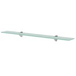 vidaXL Rafturi suspendate, 2 buc., 80 x 10 cm, sticlă, 8 mm