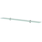 vidaXL Rafturi suspendate, 2 buc., 100 x 10 cm, sticlă, 8 mm