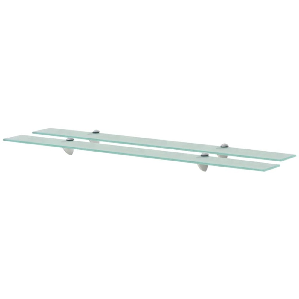 vidaXL Rafturi suspendate, 2 buc., 100 x 10 cm, sticlă, 8 mm