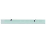 vidaXL Rafturi suspendate, 2 buc., 100 x 10 cm, sticlă, 8 mm