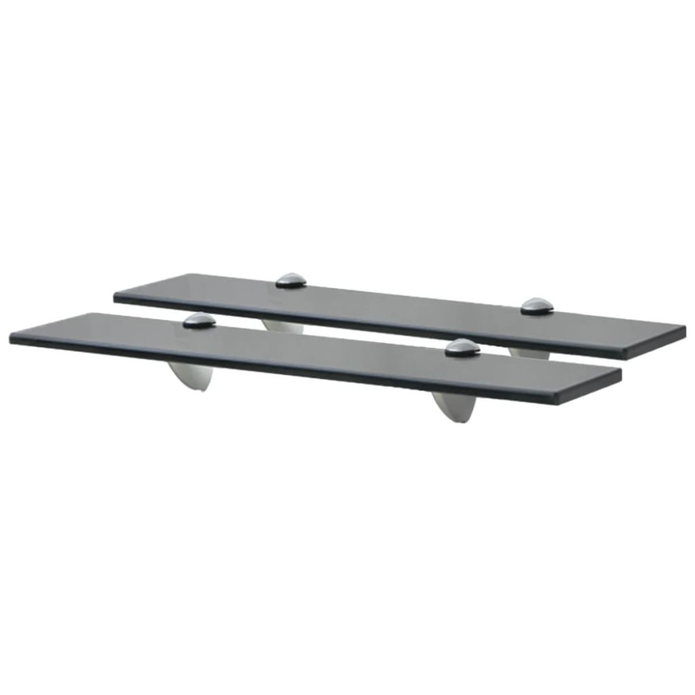 vidaXL Rafturi suspendate, 2 buc., 50 x 10 cm, sticlă, 8 mm