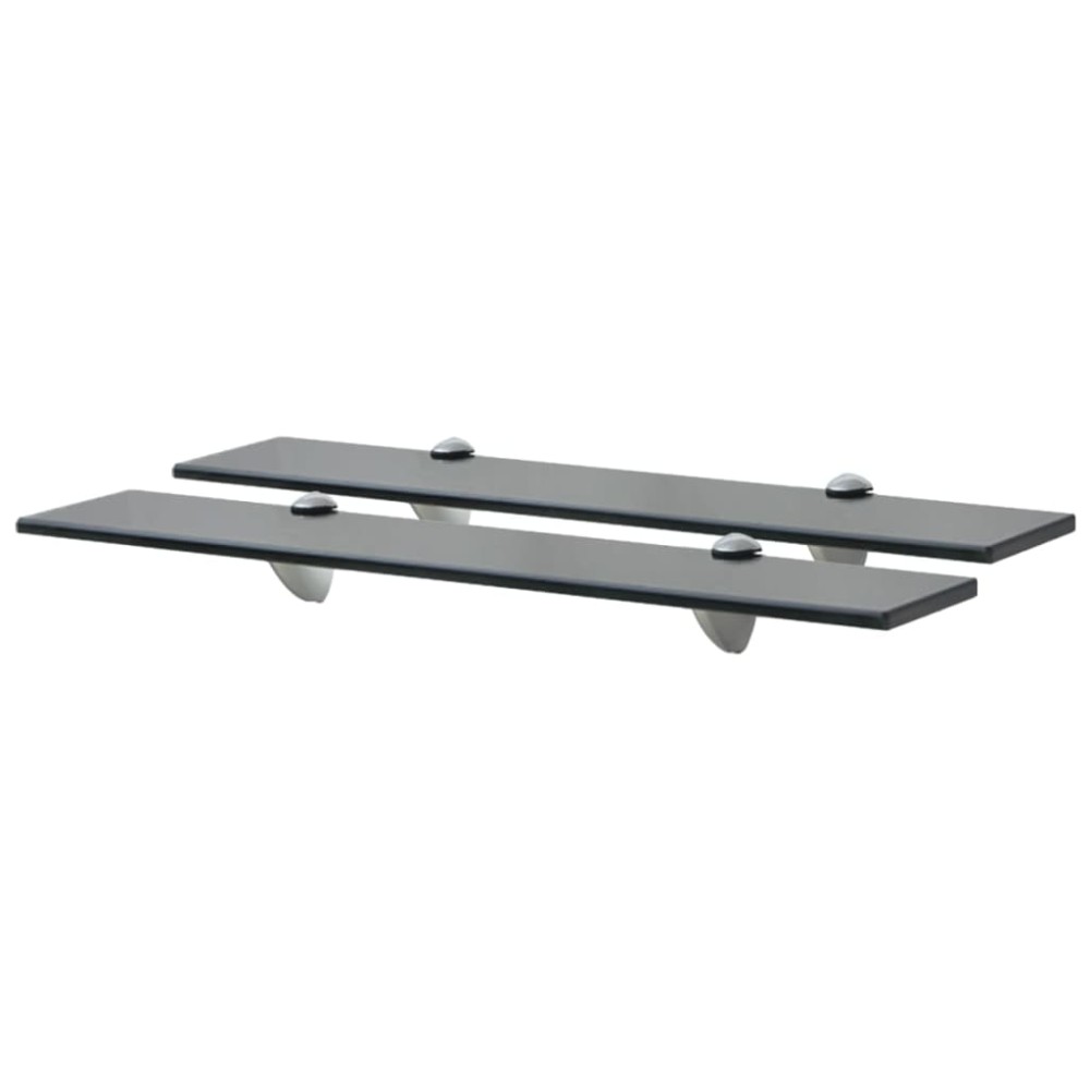 vidaXL Rafturi suspendate, 2 buc., 60 x 10 cm, sticlă, 8 mm