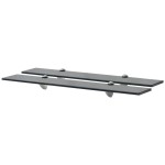 vidaXL Rafturi suspendate, 2 buc., 70 x 10 cm, sticlă, 8 mm