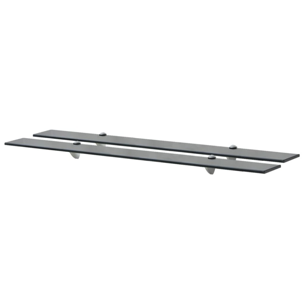 vidaXL Rafturi suspendate, 2 buc., 100 x 10 cm, sticlă, 8 mm