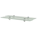 vidaXL Rafturi suspendate, 2 buc., 60 x 10 cm, sticlă, 8 mm